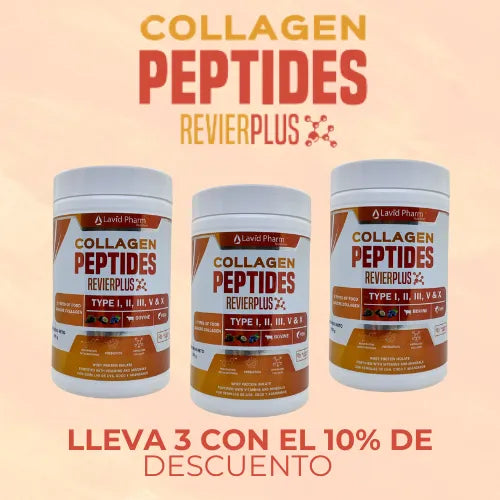 Collagen Peptides RevierPlus – Colágeno con Resveratrol y Biotina (500 g)