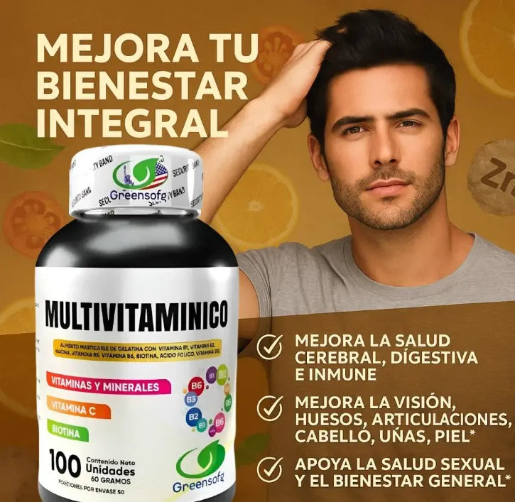 Multivitamínico Completo Greensofg – 100 Unidades