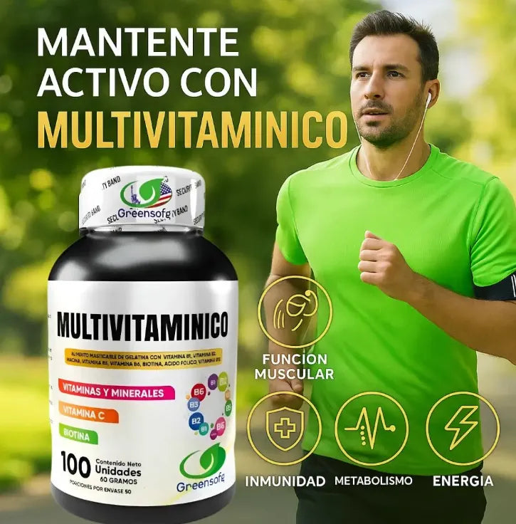 Multivitamínico Completo Greensofg – 100 Unidades