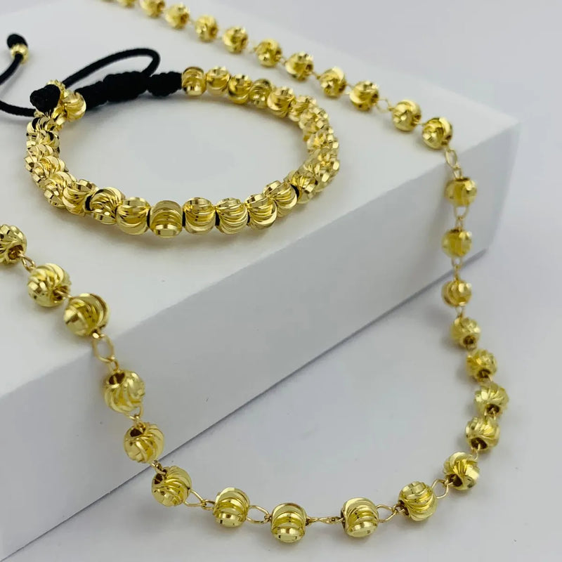 Combo Diamantado – Cadena y Pulsera en Rodio