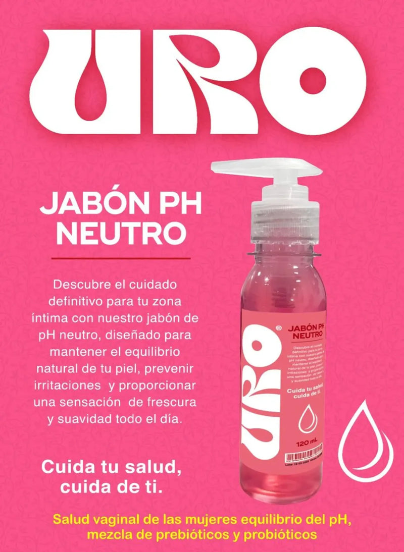 URO – Jabón Íntimo pH Neutro (1 Unidad)