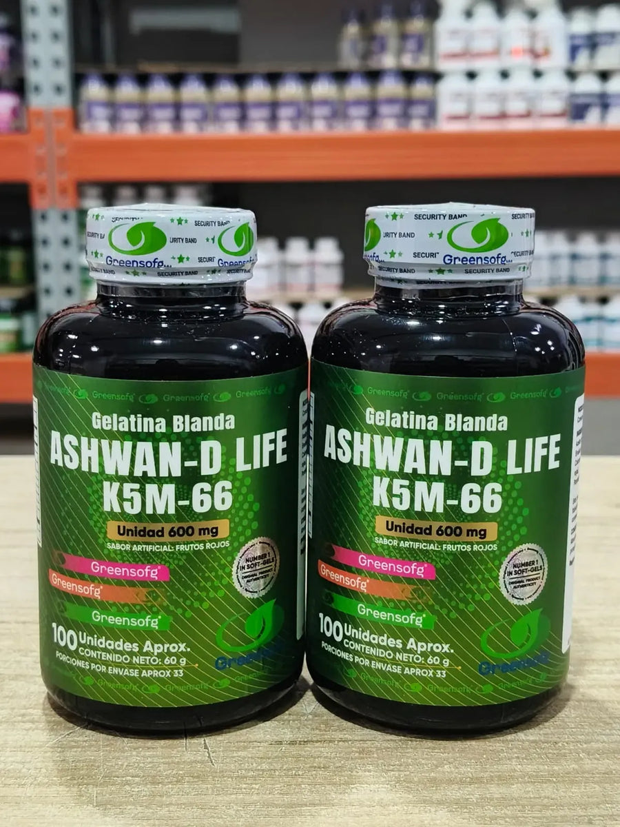 Ashwagandha KSM-66 Greensofg – Pack x2 Unidades