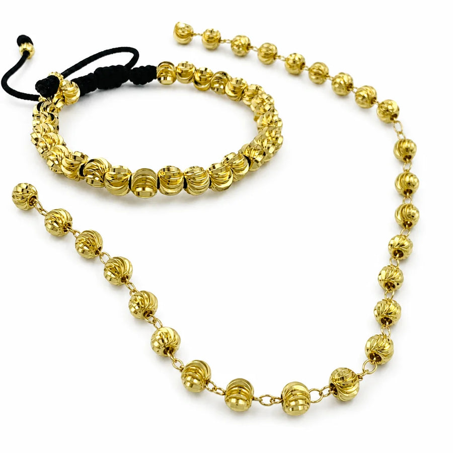 Combo Diamantado – Cadena y Pulsera en Rodio