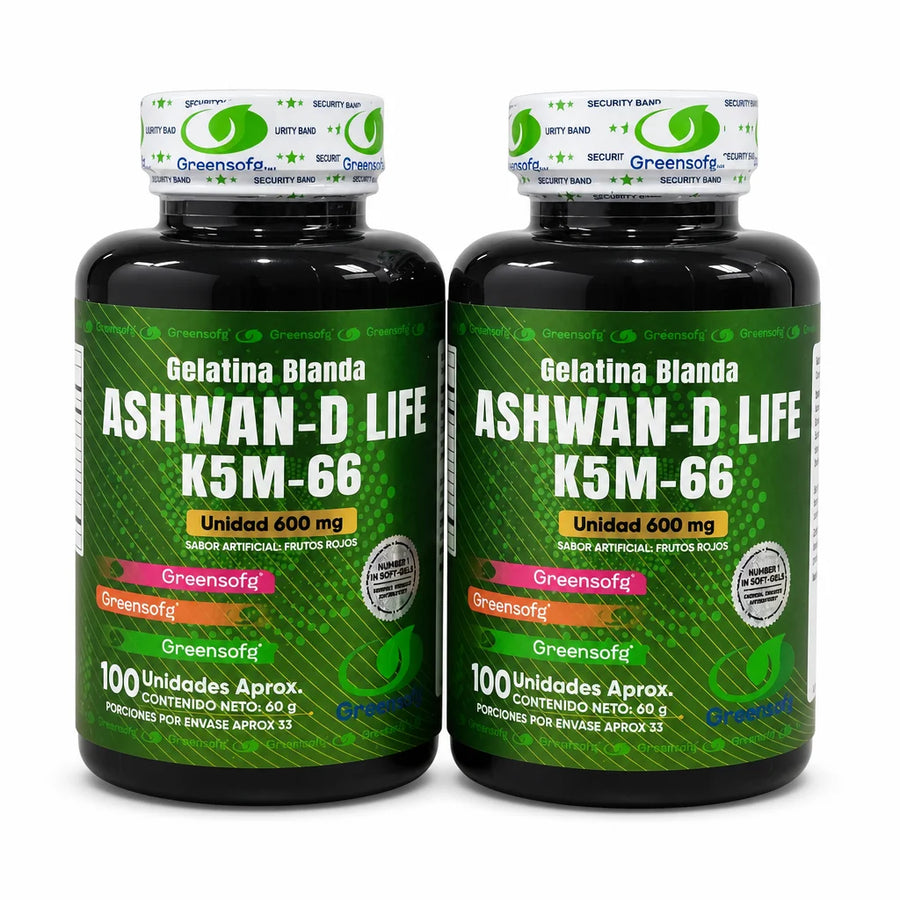 Ashwagandha KSM-66 Greensofg – Pack x2 Unidades