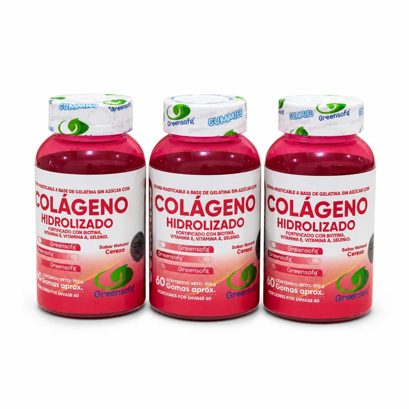 Gomitas de Colágeno Hidrolizado GS – Pack x3