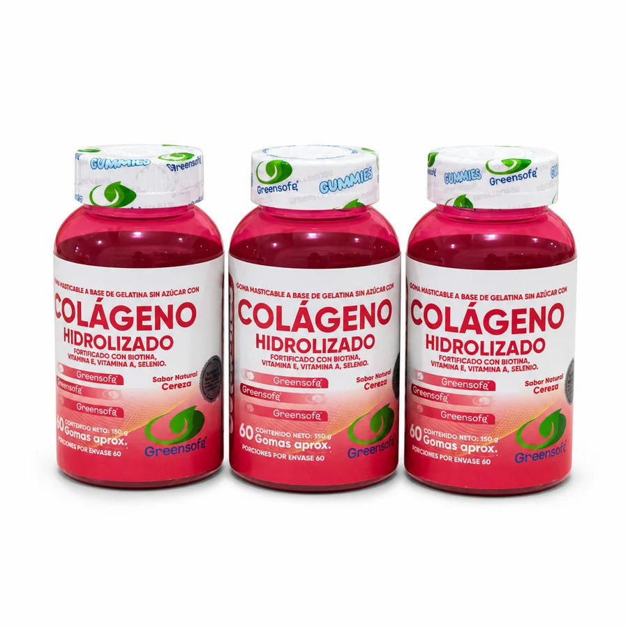Gomitas de Colágeno Hidrolizado GS – Pack x3
