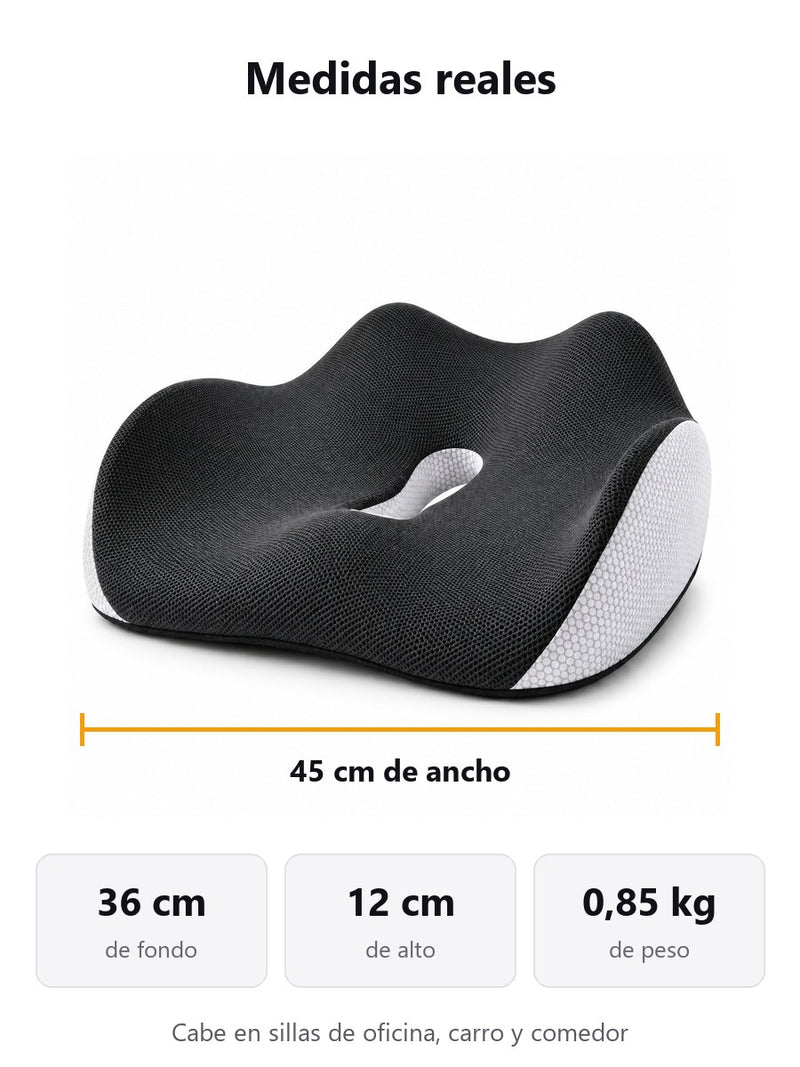 Medidas del cojín: 45x36x12cm, 0.85kg