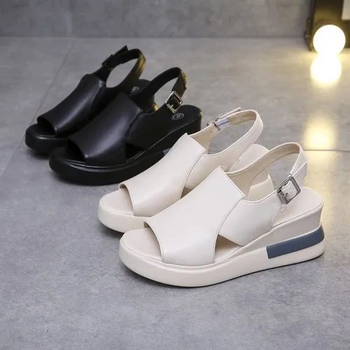 Sandalia de plataforma confort duo